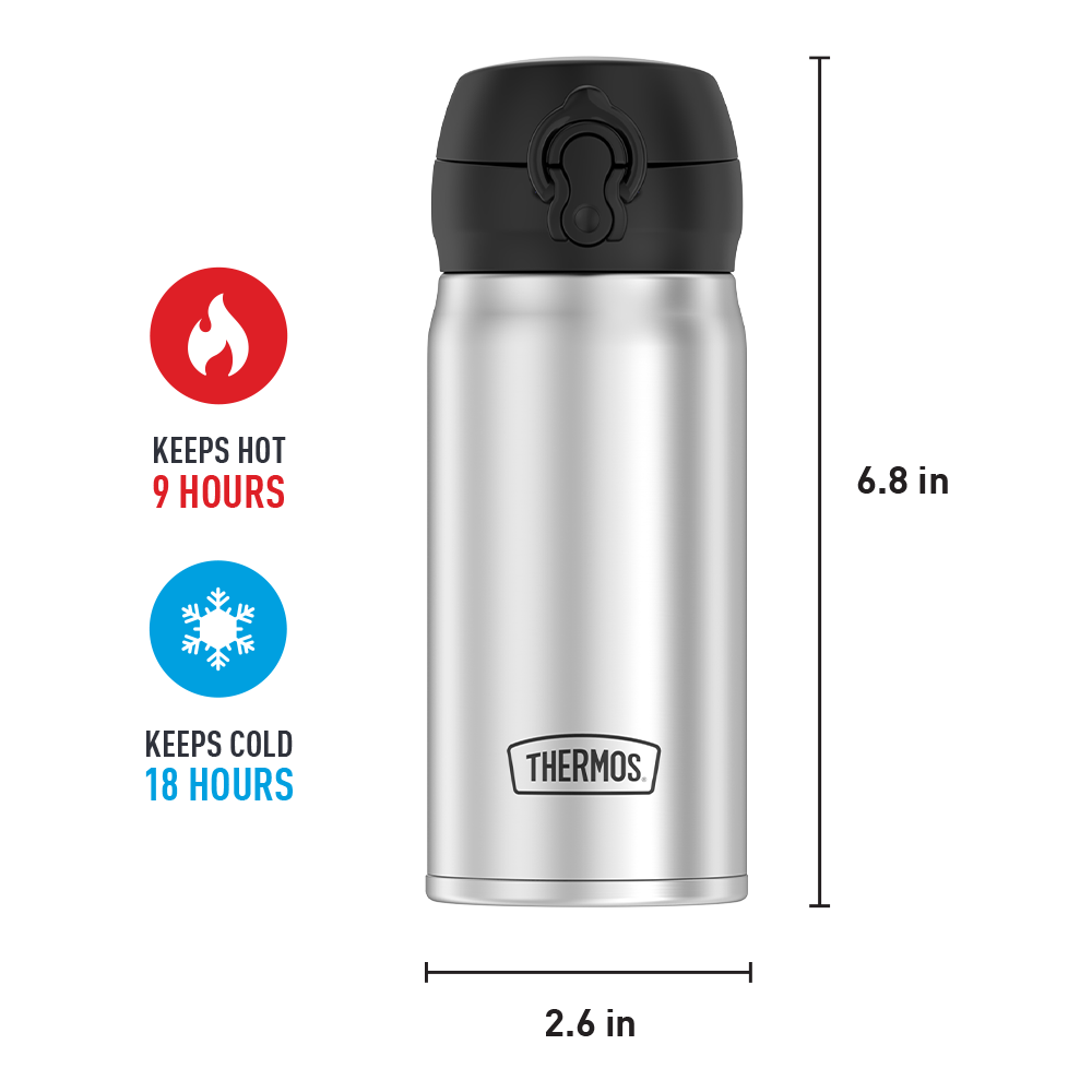 12oz Stainless Steel Direct Drink Bottle
