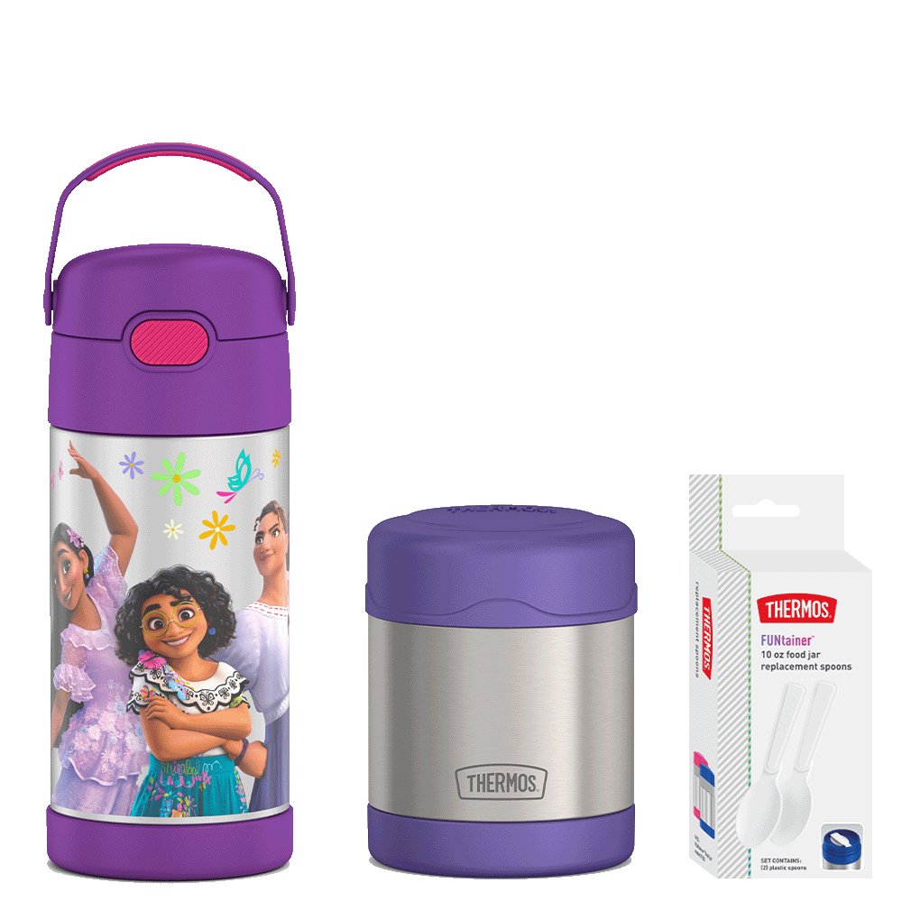 12oz Encanto FUNtainer® Water Bottle & 10oz Food Jar Bundle