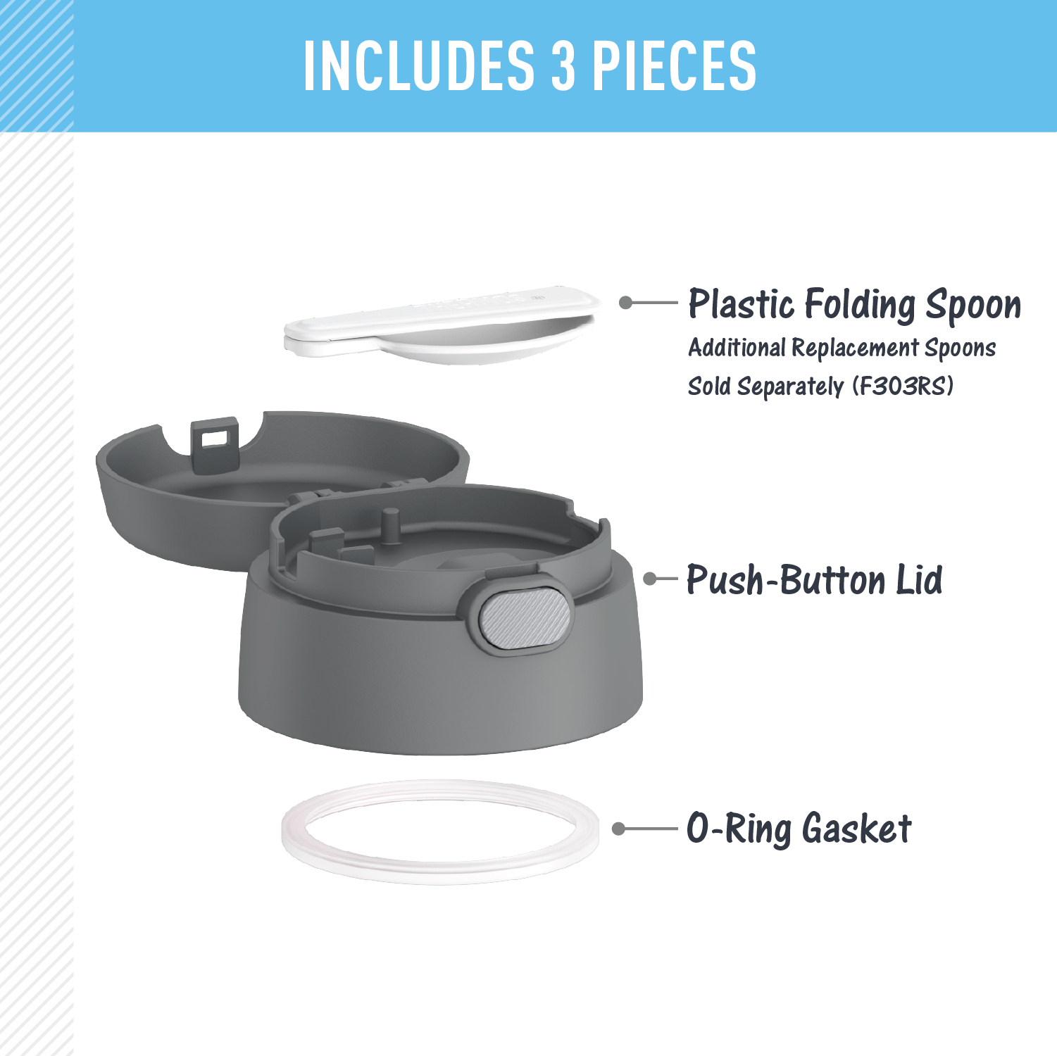 FUNTAINER® FOOD JAR - REPLACEMENT LID