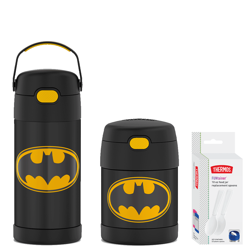 Batman 12oz FUNtainer® Water Bottle & 10oz Food Jar Bundle