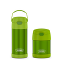 12oz FUNtainer® Water Bottle & 10oz Food Jar Bundle - Lime