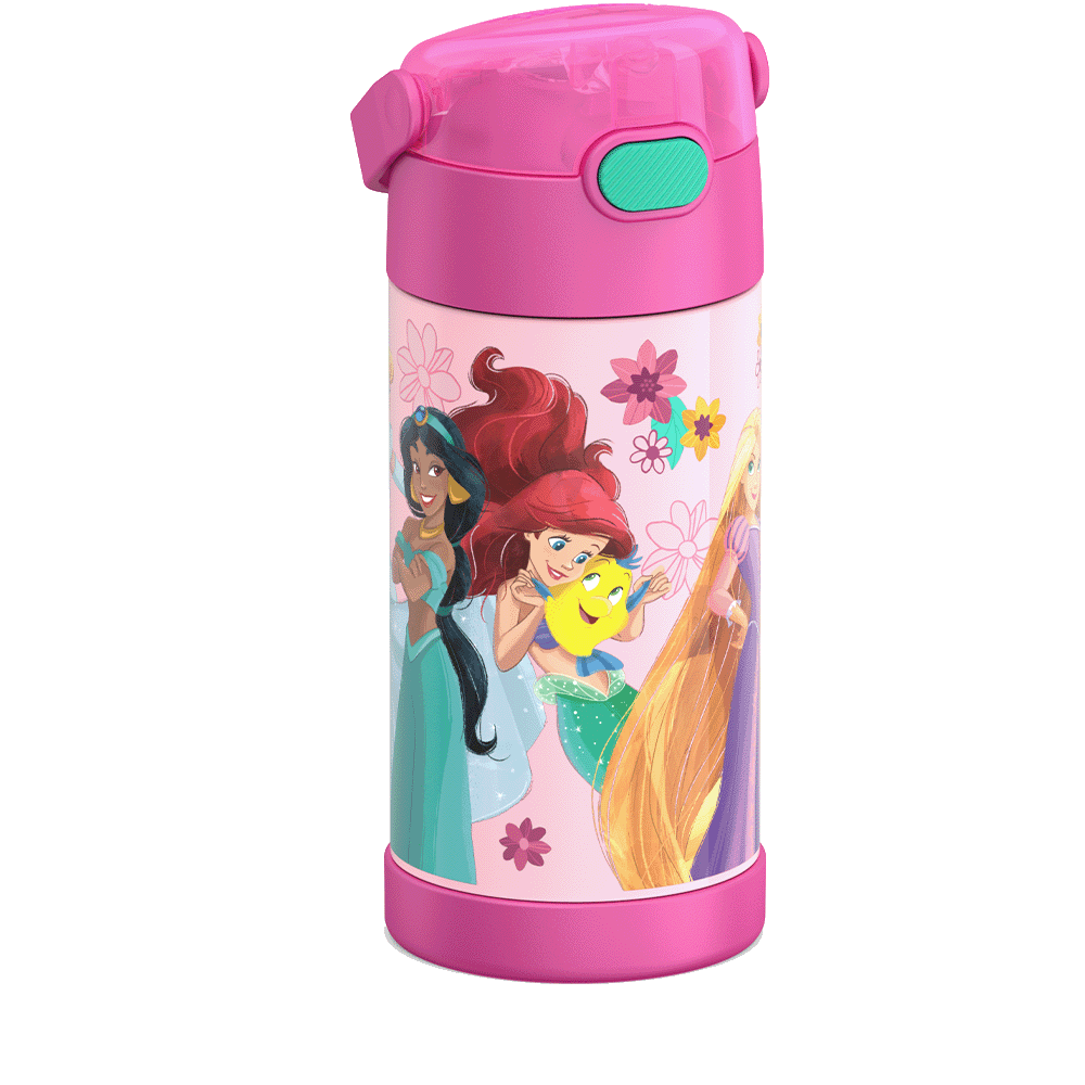 12oz FUNTAINER® WATER BOTTLE DISNEY PRINCESS