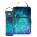 16oz FUNtainer® Water Bottle & Lunch Box Bundle - Galaxy Teal