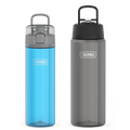 26oz Spout Lid & 32oz Straw Lid Tritan™ Water Bottle Bundle - Teal & Smoke