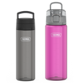 26oz Screw Top Lid & 32oz Spout Lid Tritan™ Water Bottle Bundle - Smoke & Aubergine