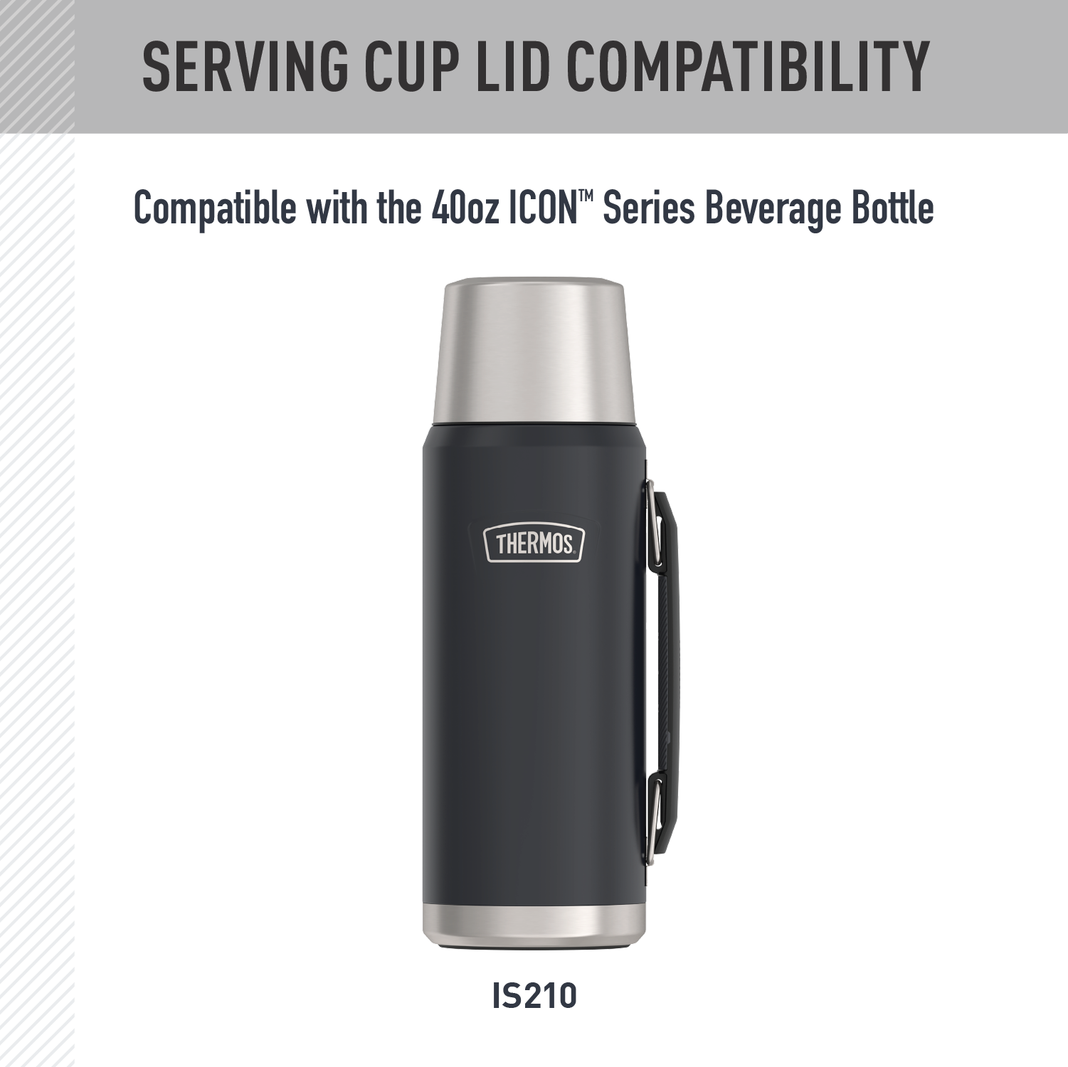 40oz ICON™ BEVERAGE BOTTLE - REPLACEMENT SERVING CUP LID