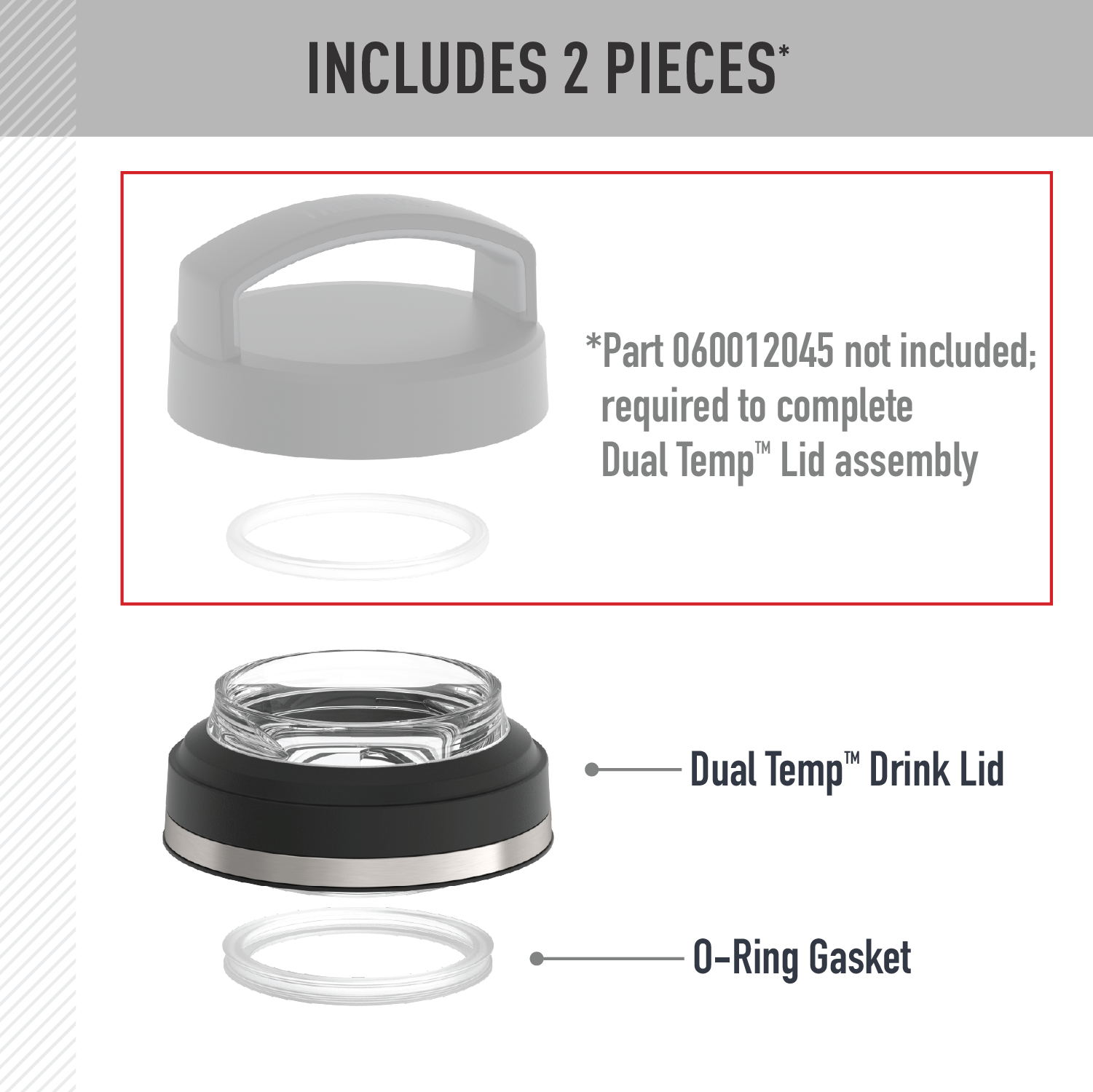 32oz ICON™ DUAL TEMP BEVERAGE BOTTLE - REPLACEMENT DRINK LID