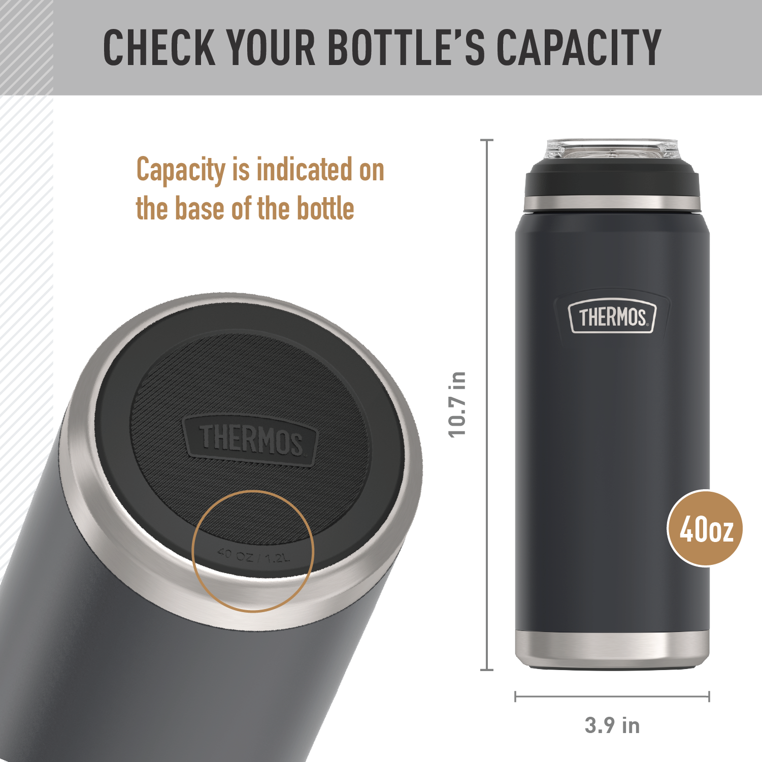 32oz ICON™ DUAL TEMP BEVERAGE BOTTLE - REPLACEMENT LID COVER