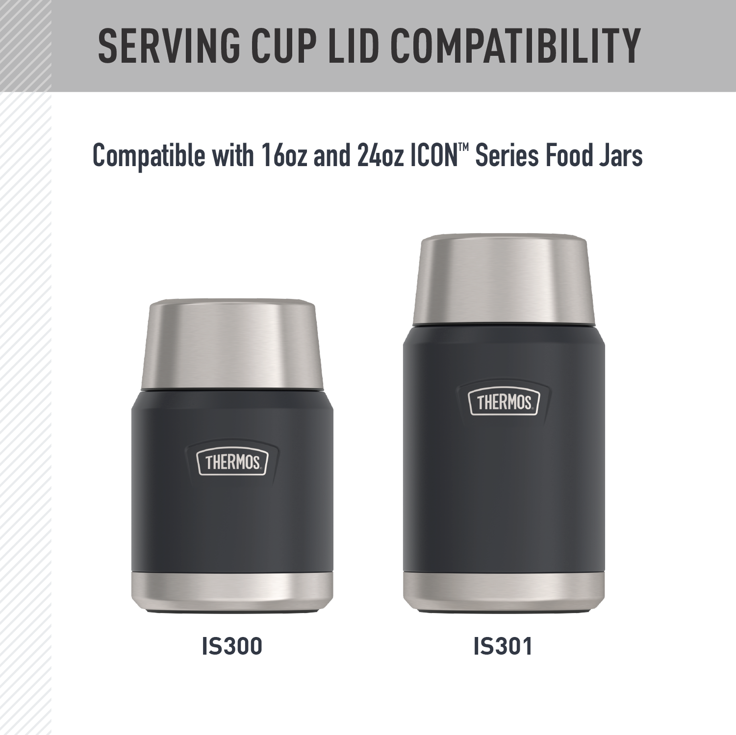 16oz + 24oz ICON™ FOOD JAR - REPLACEMENT SERVING CUP LID