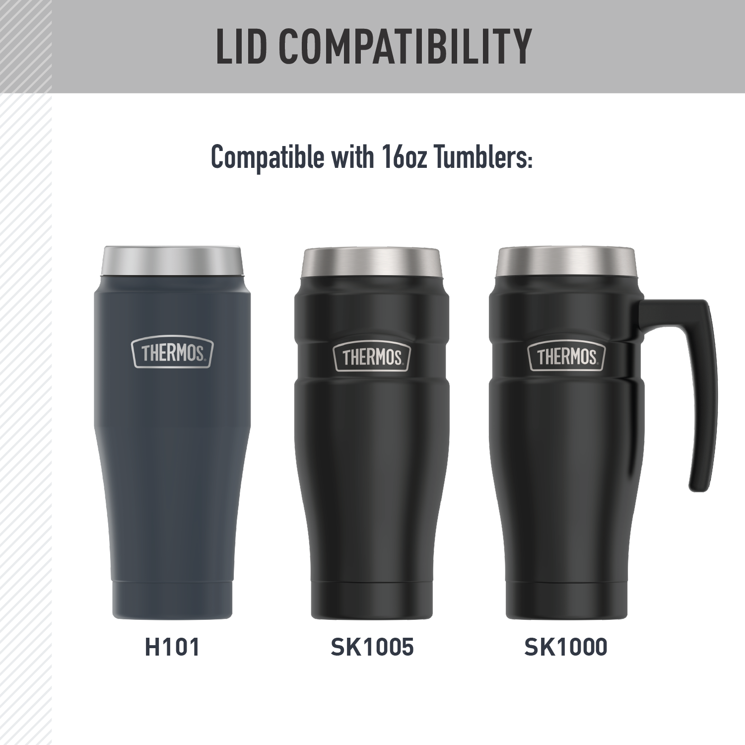 16oz STAINLESS KING™ MUG + TUMBLER - REPLACEMENT LID