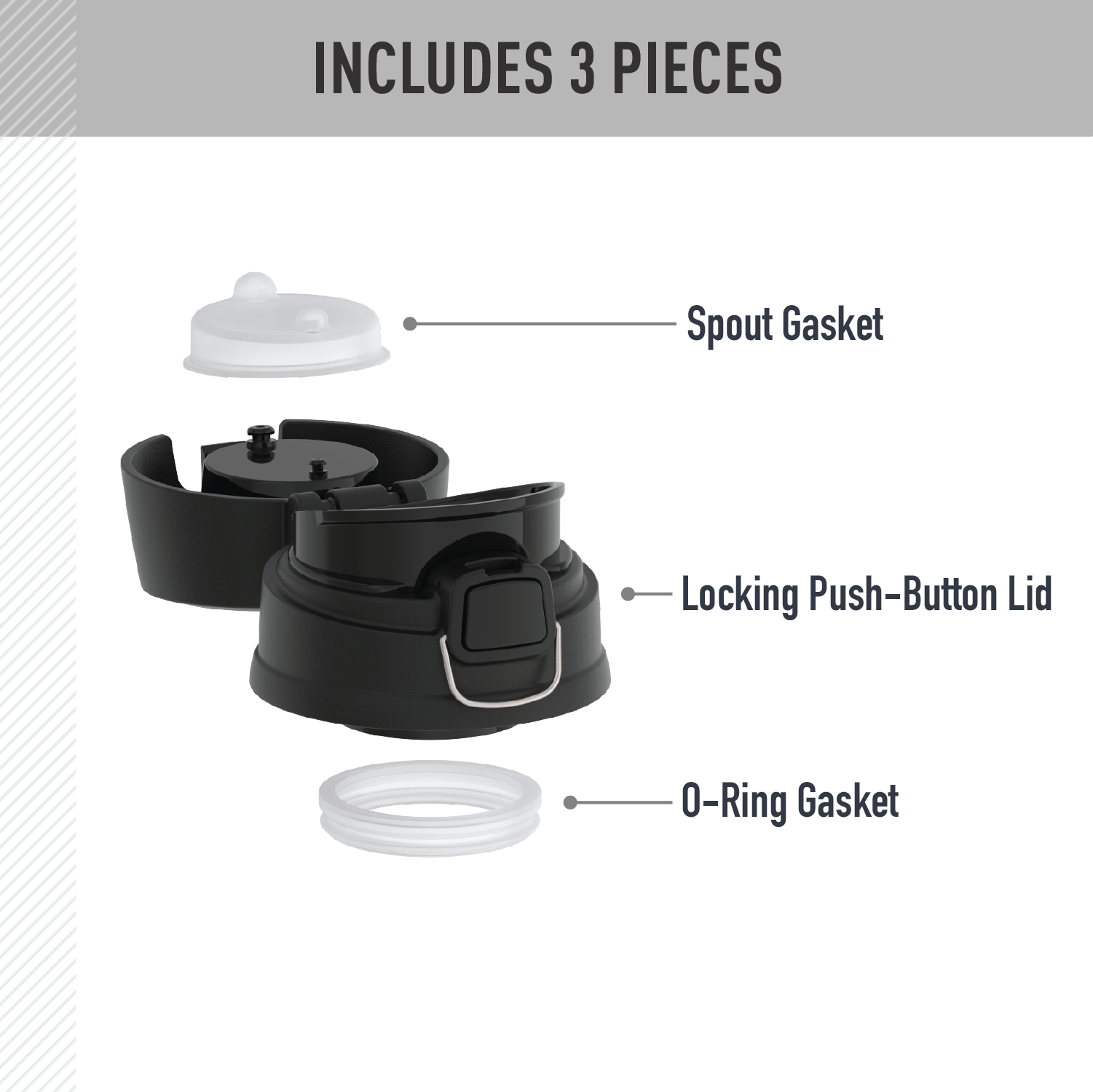 24oz STAINLESS KING™ DIRECT DRINK BOTTLE - REPLACEMENT LID