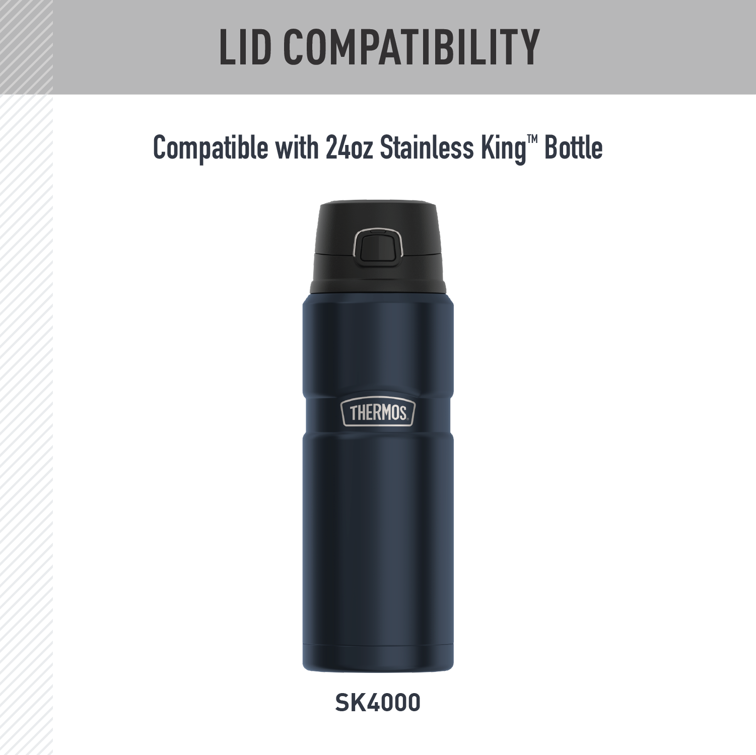 24oz STAINLESS KING™ DIRECT DRINK BOTTLE - REPLACEMENT LID