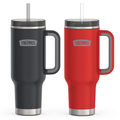 40oz Cup Holder Mug Bundle - Granite & Crimson