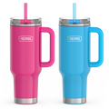 40oz Glossy Cup Holder Mug Bundle - Hot Pink & Bright Blue