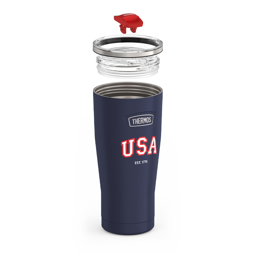 24oz ICON™ TUMBLER WITH SLIDE LOCK LID - NAVY USA