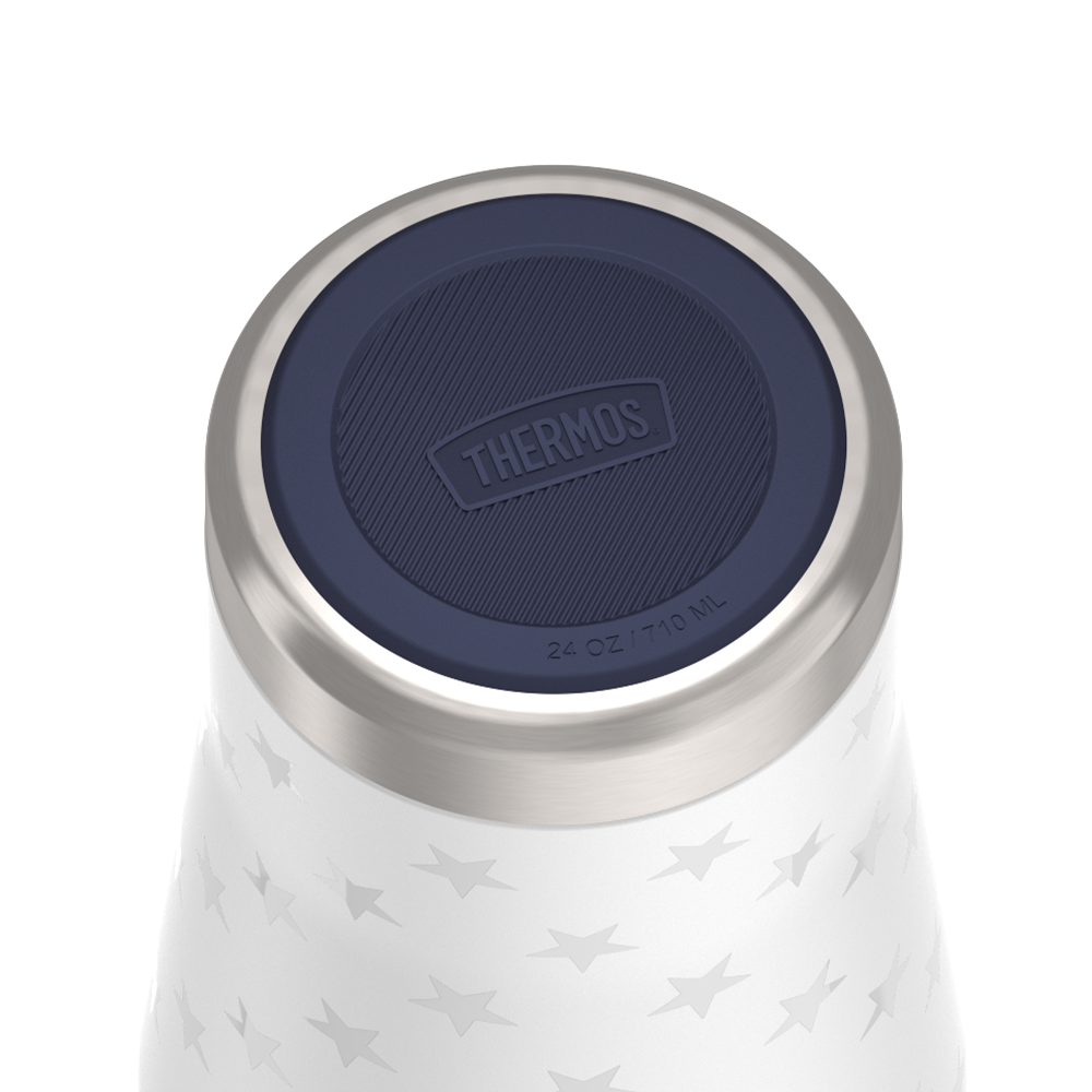 24oz ICON™ TUMBLER WITH SLIDE LOCK LID - WHITE STARS