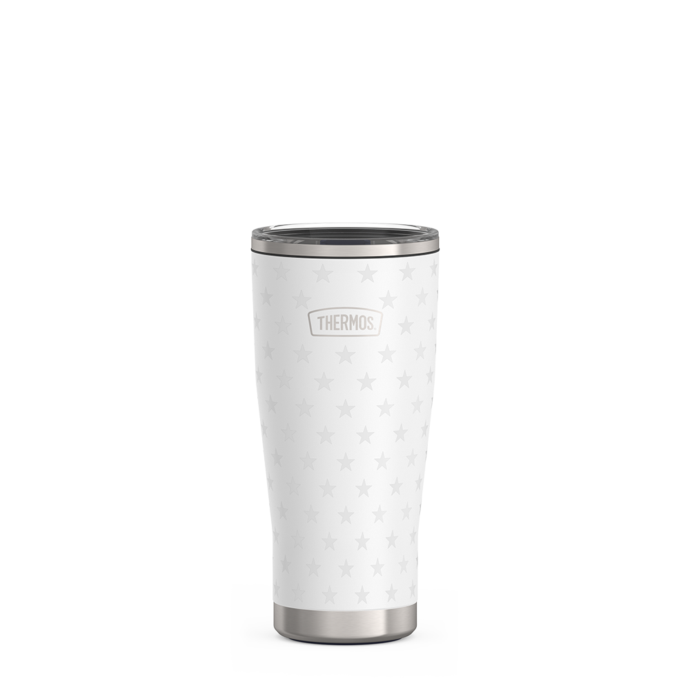 24oz ICON™ TUMBLER WITH SLIDE LOCK LID - WHITE STARS