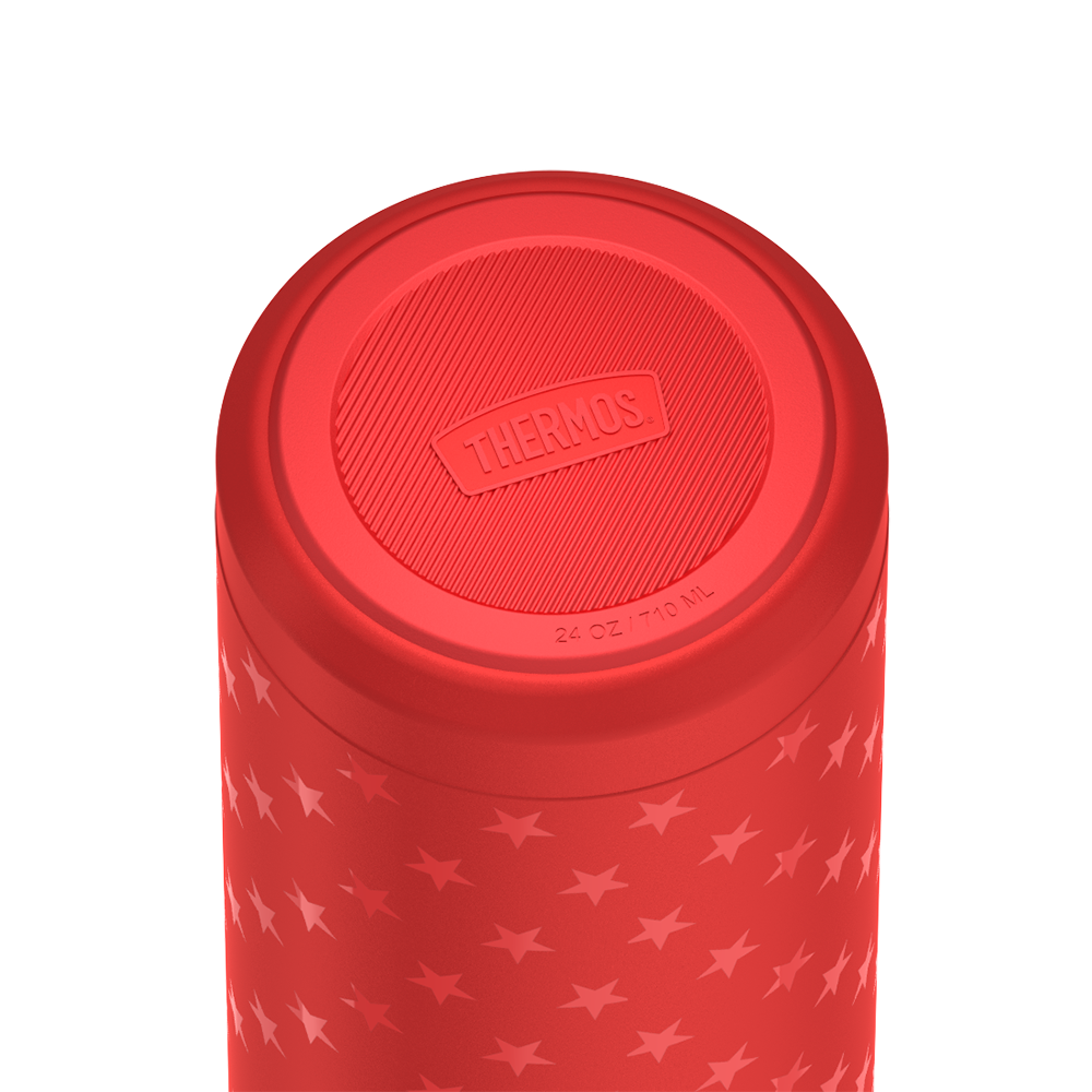 24oz ICON™ WATER BOTTLE WITH SPOUT - RED STARS