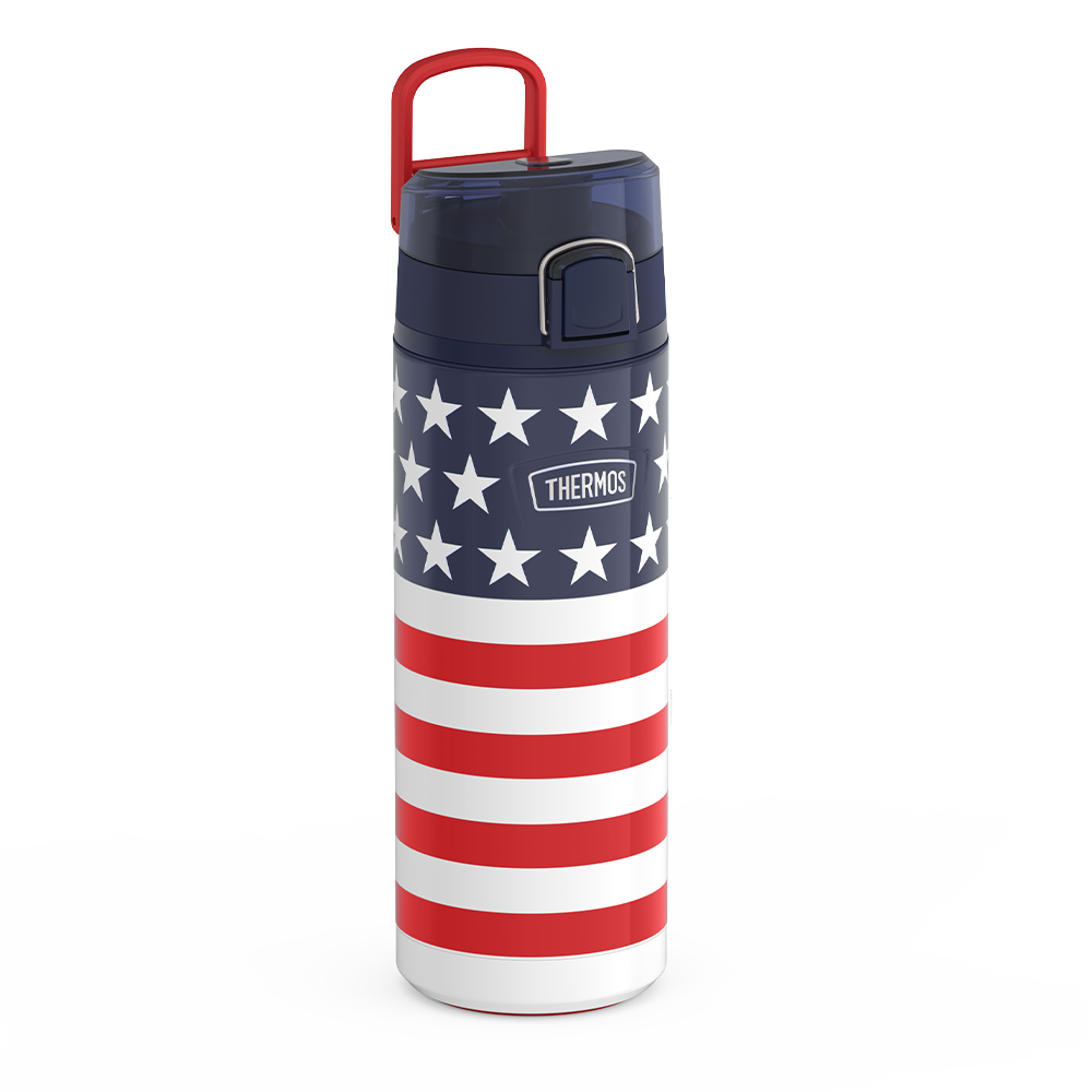 24oz ICON™ WATER BOTTLE WITH SPOUT - AMERICAN FLAG
