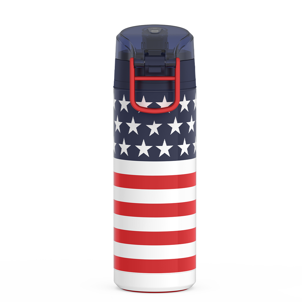 24oz ICON™ WATER BOTTLE WITH SPOUT - AMERICAN FLAG